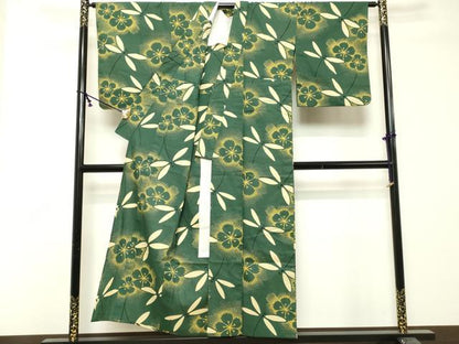 平和屋着物∴夏物　浴衣　注染　手縫い　トンボ　撫子　綿　逸品　DABI8695cd