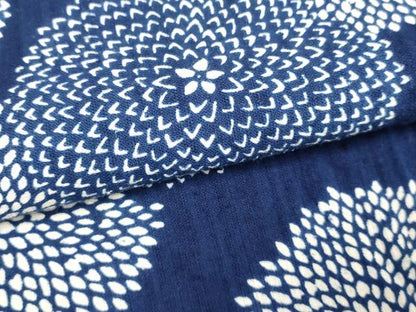 平和屋着物∴夏物　浴衣　舞花文　菊　綿　逸品　DABI8704cd