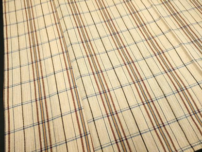 平和屋着物∴夏物　阿波しじら織　浴衣　格子　綿　逸品　DABI8706cd