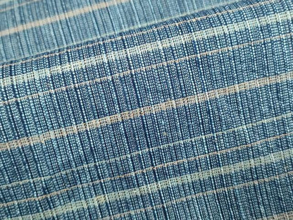 平和屋着物∴夏物　阿波しじら織　浴衣　横段文　綿　逸品　DABI8707cd