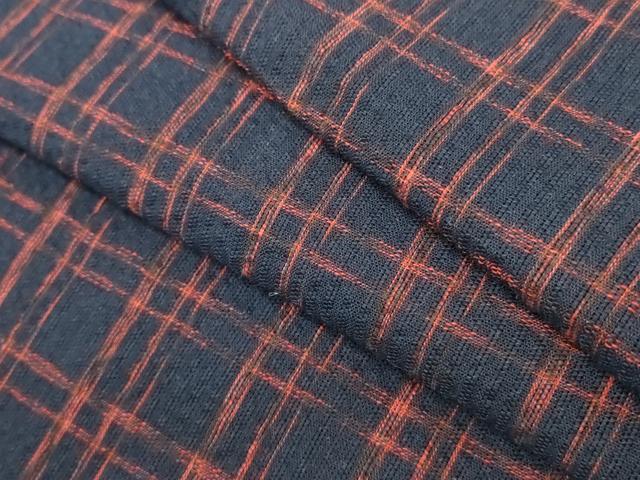 平和屋着物∴夏物　阿波しじら織　浴衣　格子　綿　逸品　DABI8709cd