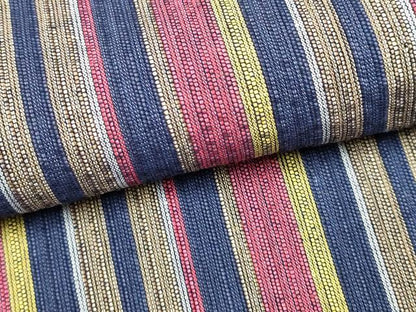 平和屋着物∴夏物　阿波しじら織　浴衣　間道　綿　逸品　DABI8718cd