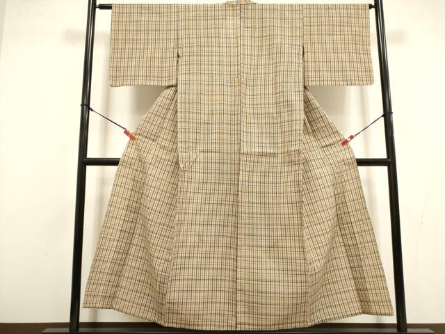平和屋着物∴夏物　阿波しじら織　浴衣　綿　逸品　DABI8719cd