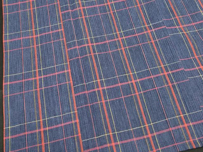 平和屋着物∴夏物　阿波しじら織　浴衣　格子　綿　逸品　DABI8721cd