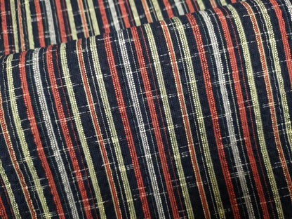 平和屋着物∴夏物　阿波しじら織　浴衣　間道　綿　逸品　DABI8726cd