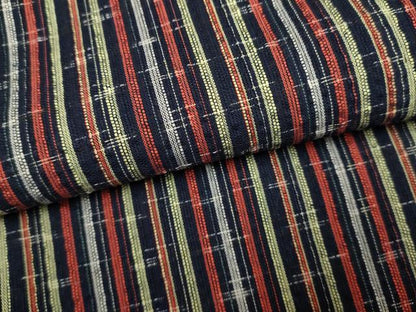 平和屋着物∴夏物　阿波しじら織　浴衣　間道　綿　逸品　DABI8726cd
