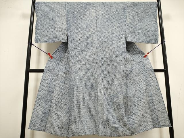 平和屋着物∴夏物　男性　浴衣　有松鳴海絞り　三浦絞り　綿　逸品　DABI8733cd