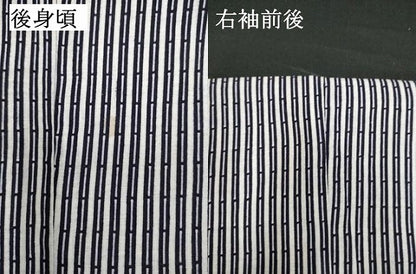 平和屋着物∴夏物　男性　浴衣　注染　縞　綿　逸品　DABI8737cd