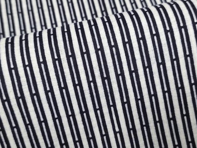 平和屋着物∴夏物　男性　浴衣　注染　縞　綿　逸品　DABI8737cd