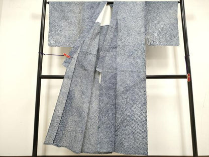 平和屋着物∴夏物　男性　浴衣　有松鳴海絞り　三浦絞り　綿　逸品　DABI8739cd
