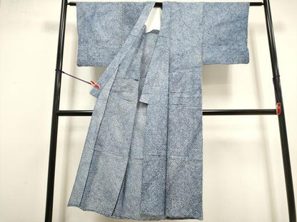 平和屋着物∴夏物　男性　浴衣　有松鳴海絞り　三浦絞り　綿　逸品　DABI8774cd