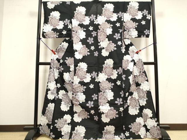 平和屋着物∴夏物　ファッションブランド　hiromichi nakano　ヒロミチナカノ　浴衣　注染　舞花文　綿　逸品　未使用　DABI8782cd