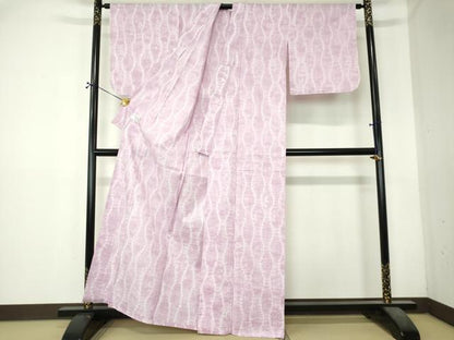 平和屋着物∴夏物　浴衣　絞り　立涌文　綿　逸品　DABI8811cd