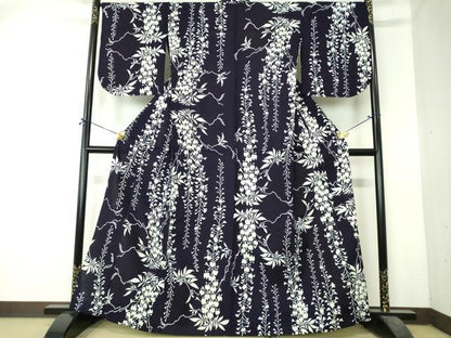 平和屋着物∴夏物　浴衣　注染　藤花房　逸品　DABI8824cd