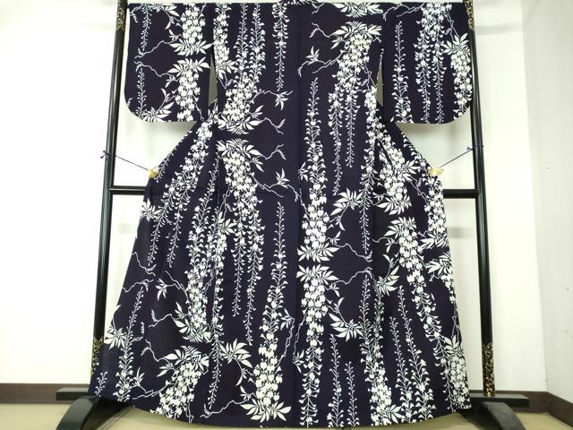 平和屋着物∴夏物　浴衣　注染　藤花房　逸品　DABI8824cd