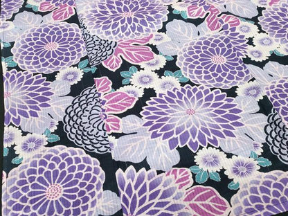 平和屋着物∴夏物　浴衣　菊尽くし　綿　逸品　DABI8832cd