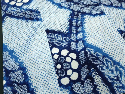 平和屋着物∴夏物　浴衣　有松鳴海絞り　草花文　綿　逸品　未使用　DABI8842cd
