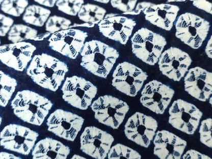 平和屋着物∴夏物　浴衣　有松鳴海絞り　蜘蛛絞り　綿　逸品　DABI8845cd