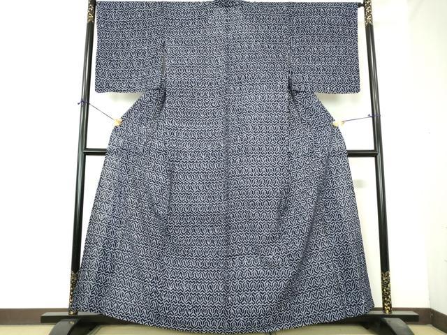 平和屋着物∴夏物　浴衣　有松鳴海絞り　毘沙門亀甲　綿　逸品　DABI8852cd