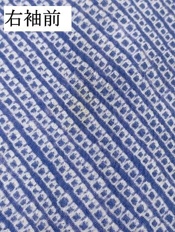 平和屋着物∴夏物　浴衣　有松鳴海絞り　舞花文　綿　逸品　DABI8870cd