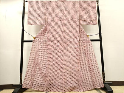 平和屋着物∴夏物　浴衣　有松鳴海絞り　蜘蛛絞り　綿　逸品　DABI8872cd