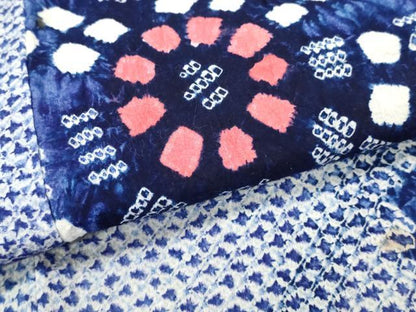 平和屋着物∴夏物　浴衣　有松鳴海絞り　花繋ぎ　綿　逸品　DABI8888cd
