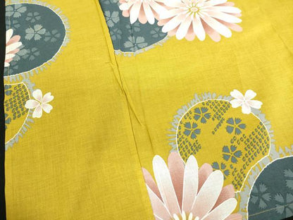 平和屋着物∴夏物　浴衣　花丸文　綿　逸品　DABI8904cd