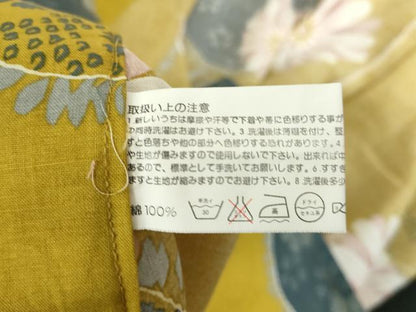 平和屋着物∴夏物　浴衣　花丸文　綿　逸品　DABI8904cd