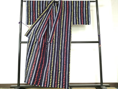 平和屋着物∴夏物　浴衣　有松鳴海絞り　間道　綿　逸品　DABI8927cd