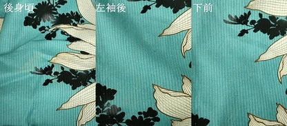 平和屋着物∴夏物　浴衣　舞花文　日本製　綿　逸品　DABI8933cd