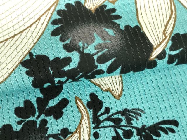 平和屋着物∴夏物　浴衣　舞花文　日本製　綿　逸品　DABI8933cd