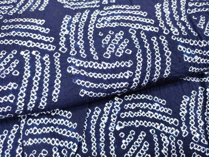 平和屋着物∴夏物　浴衣　有松鳴海絞り　抽象文様　綿　逸品　DABI8956cd
