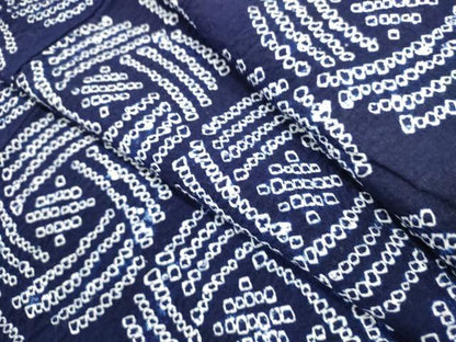 平和屋着物∴夏物　浴衣　有松鳴海絞り　抽象文様　綿　逸品　DABI8956cd