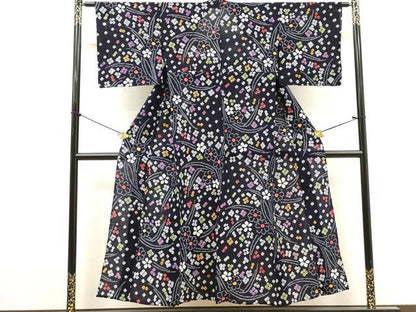 平和屋着物∴夏物　浴衣　有松鳴海絞り　小花文　綿　逸品　未使用　DABI8962cd