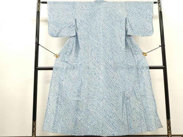 平和屋着物∴夏物　浴衣　有松鳴海絞り　蜘蛛絞り　綿　逸品　DABI8963cd