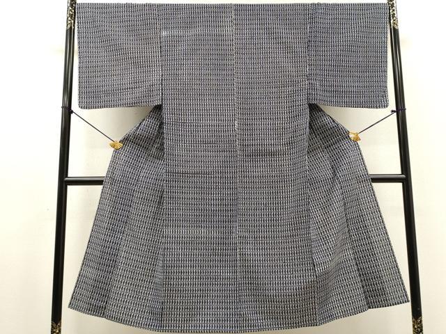 平和屋着物∴夏物　男性　浴衣　注染　手縫い　抽象文様　綿　逸品　DABI8967cd