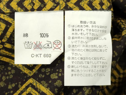 平和屋着物∴夏物　男性　浴衣　注染　手縫い　菱繋ぎ　綿　逸品　DABI8978cd