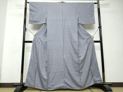 平和屋着物●上質な小紋　草花文　正絹　逸品　未使用　DABI9002ud