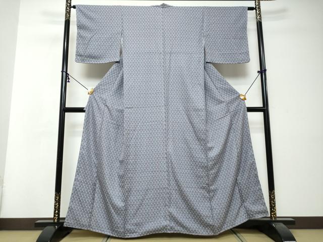 平和屋着物●上質な小紋　草花文　正絹　逸品　未使用　DABI9002ud