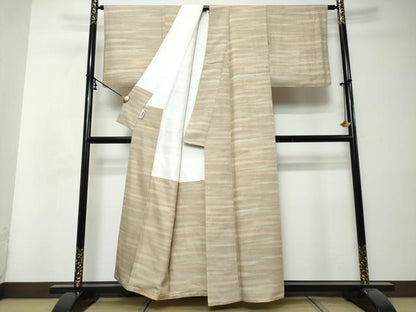 平和屋着物●上質な小紋　霞文　正絹　逸品　DABI9004ud