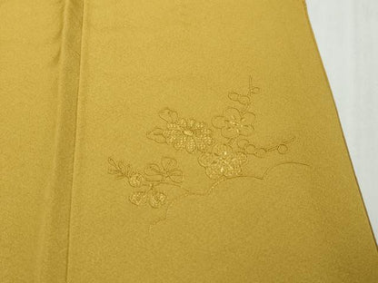 平和屋着物●中国三大刺繍　汕頭刺繍　スワトウ刺繍　総刺繍　訪問着　風景草花文　暈し染め　ロング丈　正絹　逸品　未使用　DABI9017ud