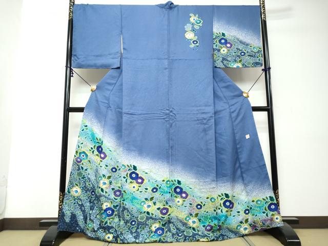 平和屋着物●訪問着　作家物　辻が花　暈し染め　正絹　逸品　DABI9019ud