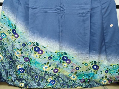 平和屋着物●訪問着　作家物　辻が花　暈し染め　正絹　逸品　DABI9019ud