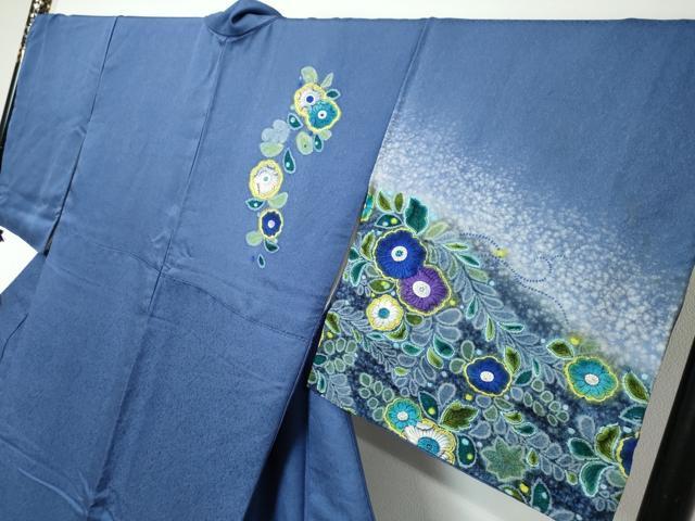 平和屋着物●訪問着　作家物　辻が花　暈し染め　正絹　逸品　DABI9019ud