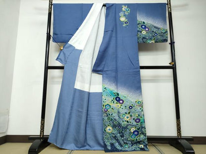 平和屋着物●訪問着　作家物　辻が花　暈し染め　正絹　逸品　DABI9019ud