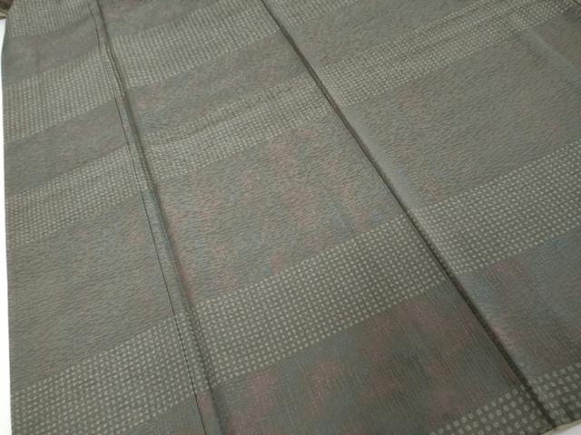 平和屋着物●上質な小紋　横段霞文　正絹　逸品　DABI9023ud