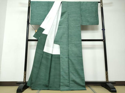 平和屋着物●上質な紬　霞文　さが美扱い　正絹　逸品　DABI9025ud