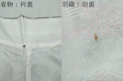 平和屋着物●洗える最高級着物　＜英＞はなぶさ謹製　小紋　アンサンブル　麻の葉文様　洗える着物　DABI9031ud