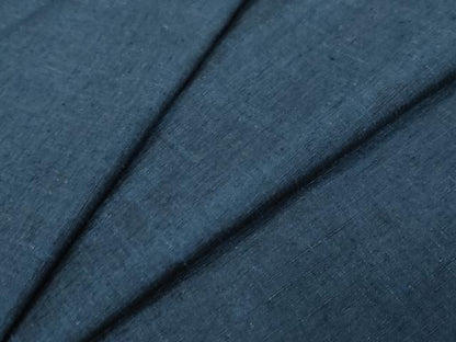 平和屋着物●男性　紬　アンサンブル　長羽織　鉄紺色　キングサイズ　正絹　逸品　未使用　DABI9033ud
