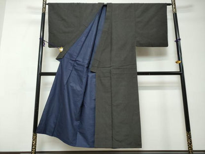 平和屋着物●男性　紬　霞文　正絹　逸品　DABI9036ud